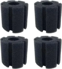 RedBeryl スポンジフィルター 水槽 投げ込み式 ろ過装置 交換用 取替え 水草 シングル(スポンジ4個,  XY-180)