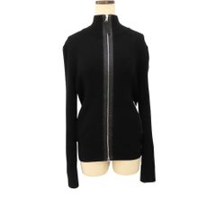 【中古】Moncler モンクレール ジップアップ ドライバーズニット ブラック I20919B00029 M1131 メンズ レディース ユニセックス 記念日 誕生日 プレゼント 日常使い 旅行用 A2502815【無料ギフトラッピング承ります】
