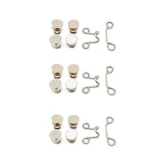 【新着商品】取り外し可能 ウエストバックル 調節可能 縫い目のない リベット付き 交換用(（シルバー）) ウエスト調整ボタン、ジーンズ調整ボタン