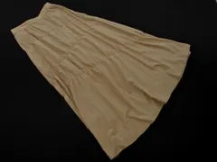 NATURAL BEAUTY BASIC ナチュラルビューティーベーシック ギャザー マキシ スカート sizeM/ベージュ ■◇ レディース