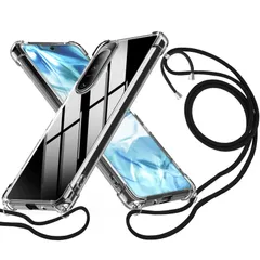 【特価セール】薄型 軽量 スマホショルダー]スマホショルダー 耐衝撃 肩掛け カバー 紐付き 透明 TPU 斜めがけ ショルダーストラップ SO-54C クリア SOG09 SOG09ケース ケースSO-54C ケース IV 透明 5 08007-5IV-01