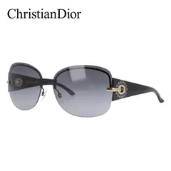 【訳あり】クリスチャン・ディオール サングラス Christian Dior DIOR PRECIEUSEF BKS/EU 64 ブラック ノーズパッド調節可能 レディース UVカット