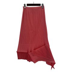 PLEATS PLEASE アシンメトリースカート 3 ピンク