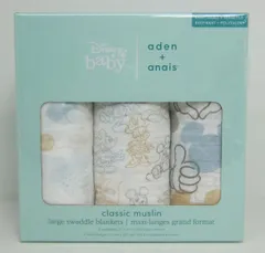 エイデンアンドアネイ ディズニー おくるみ3枚セット 未開封品