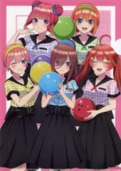 【中古】クリアファイル 集合 描き下ろし ボウラーガールver. A4クリアファイル 「五等分の花嫁∽×ROUND1」