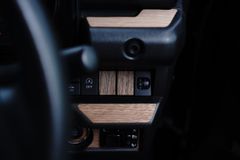 ジムニー JB64 JB74 リアルウッド ウォールナットシール ダミースイッチ4個分 天然木 突板 LIF インパネ 木目 ステッカー