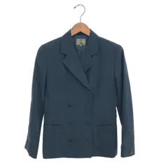 CALVIN KLEIN カルバンクライン ストライプダブルジャケット サイズ:4     ブラック レディース / 240002231569のサムネイル