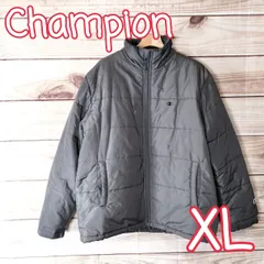 Champion チャンピオン メンズ 中綿ジャケット アウター ジャケット 長袖 黒 クロ XLサイズ LL 2L【ブラック XL】(301 ccc)のサムネイル