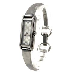 GUCCI グッチ バングルウォッチ 109 SS/QZ ホワイトシェル文字盤 レディース腕時計 付属品あり 稼動品【PF-123】