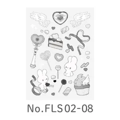 【 新品 未開封 】 キングジム デコレーションステッカー マジカル 08 favluv(ファブラブ) FLS0208 未使用 送料無料