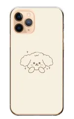 Galaxy S10 SC-03L SCV41 ケース カバー ギャラクシーS10 スマホケース ハードケース トイプードル 犬 いぬ トイプー かわいい 可愛い ベージュ カラー02