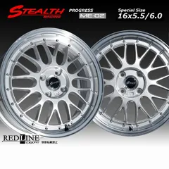 ステルスレーシング ME02　16x5.5/6.0J 前後異幅 スペシャルサイズ,　チューニング軽四用ホイール4本セット