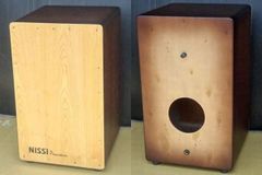 ＮＩＳＳＩピックアップカホン（上質ケース付）〜ナチュラルヘッド〜 〈ラテン パーカッション 箱ドラム Cajon〉