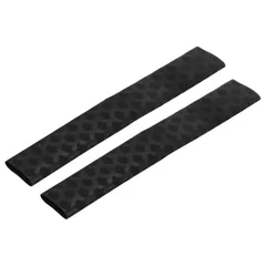 uxcell 2個セット 18mm直径 ドラムスティックグリップラップ ドラムスティックスリーブ ヒートシュリンク 抗滑り ドラムパーカッションアクセサリー 黒
