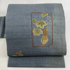 未使用、しつけ糸付き] スワトウ刺繍着物 K3-31