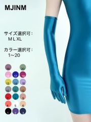 MJINM グローブ ロング 手袋 超光沢 スパンデックス サイクリング 日焼け止め コスプレ 二次元 ラインナップ豊富