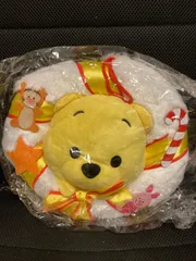 新品未使用品 ディズニー くまのプーさん ぬいぐるみ クリスマスリース ホワイト