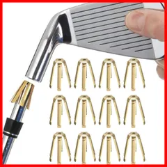 【セール中】ALIENNANA ゴルフシャフトアダプターシームリペア用品 12pcs/set 335 .350 .355 .370 シャフトに汎用 ブラス製ホーゼル内補強アダプター リシャフト用パーツ