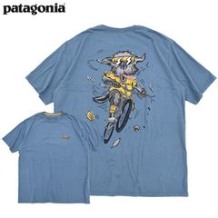 patagonia Tシャツ トレイル ハウンド オーガニック Trail Hound Organic S/S Tee カットソー アウトドア USAモデル 半袖  37733 UTILITY BLUE UTB ユーティリティーブルー   Mサイズ パタゴニア