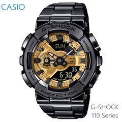 【正規販売店】 カシオ G-SHOCK メンズ 腕時計 アナデジ クオーツ ブラック GM-110BD-1A9JF