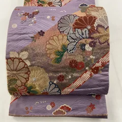 六通箔帯　松、桜、あやめ、お花の帯水着/浴衣