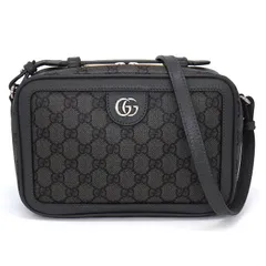 グッチ GUCCI ショルダーバッグ　ハンドバッグ オフィディア スモール クロスボディバッグ 739392 UULBN 1244 グレー ブラック GG スプリーム キャンバス 【中古】