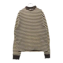 FOG (フォグ) ボーダー ロングスリーブ 長袖Tシャツ ブラウン/ベージュのサムネイル
