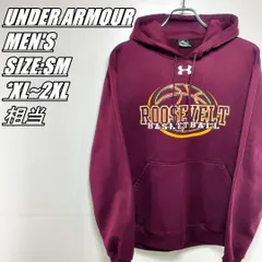 【US古着】UNDER ARMOUR　アンダーアーマー　チームロゴプルオーバーパーカー　メンズ　サイズ表記SM　XL~2XL相当