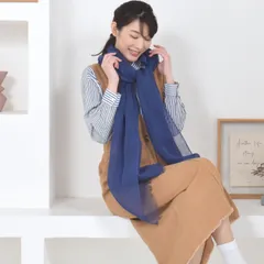 リネン 大判 ストール 春 レディース Merfirge 【70cm×200cm】 麻 無地 洗える ストール リネンストール リネン100% 麻ストール 紫外線対策 UV対策 冷房対策 おしゃれ レディース 春夏 (ls5100) 12.インディゴ