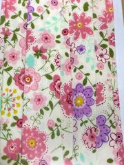 ハンドメイド＊バイアス18＊白地にピンク系お花柄