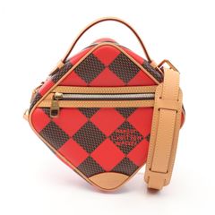 ルイ・ヴィトン LOUIS VUITTON ハンドバッグ チェス メッセンジャー  N40561 ルージュ PVCコーティングキャンバス レザー チェス・メッセンジャー ユニセックス Used A