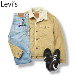 リーバイス プレミアム Levi's TYPEIII シェルパトラッカージャケット SHERPA TRUE CHINO CORD コーデュロイジャケット ベージュ メンズ