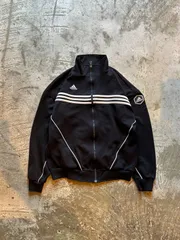 90s adidas アディダス soccer サッカー トラックジャケット ジャージ 黒 L