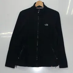 THE NORTH FACE ザ ノースフェイス  フリースジャケット POLATEC レディース ライトアウター ドローコード ワンポイント刺繍 ベトナム製 WOMENS / Mサイズ  ブラック