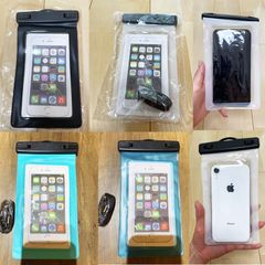 スマホ 防水ケース 6.7インチまで対応 新品未使用 カラー：ブラック・ホワイト・水色・クリアブルー