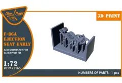 【新品】プラモデル 1/72 F-86A セイバー 初期型射出座席 (クリアープロップ!用) ディティールアップパーツ [CPUA72165]