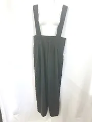 ◇ Θ 未使用 KURICA タグ付き ワイド サロペット サイズL ブラック レディース E  【1507230006998】