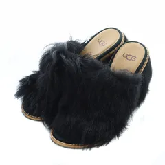 【 美品 】 UGG ファー サンダル 最終セール☆UGG アグ☆Royale Tipped ふわふわファー サンダル