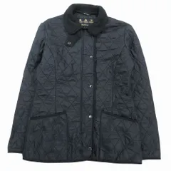 Barbour バブアー ポーラーキルト キルティング ジャケット 中綿 ブルゾン サイズUS6 M ブラック 黒 レディース 【中古】