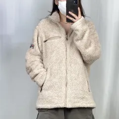 FILA(フィラ) ベージュ ジップアップ フリース L 240904