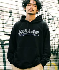 新品 未使用 並行輸入 US.POLO ASSN.(ユーエスポロアッスン) 別注パーカー 211612 Bブラック