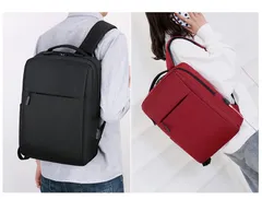 # 送料無料 ビジネスリュック レディース メンズ ノートPC バックパック リュック レッド カバン　USBポート 軽量 大容量 撥水 自転車 旅行