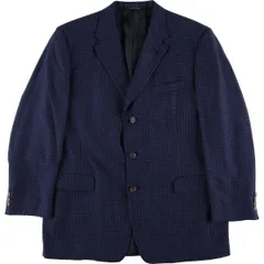 古着 バーバリー Burberry's チェック柄 ウールテーラードジャケット USA製 メンズXL相当/evb031271