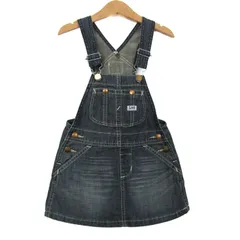 リー サロペット デニムスカート ジャンパースカート ボトムス ベビー 女の子用 90サイズ インディゴ Lee 【中古】
