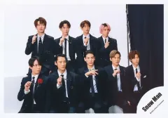 【中古】生写真(ジャニーズ) Snow Man/集合(9人)/横型・膝上/シングル「ブラザービート」MV＆ジャケ写オフショット/公式生写真