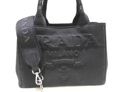 PRADA♡完売♡エンボス♡レタリング2way♡カナパS♡ブラック♡美品