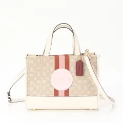 新品同様 コーチ シグネチャー デンプシー 4113 レザー 2WAY ショルダーバッグ 斜め掛け ハンド トート レディース ERE BF5-7【中古】