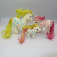 G180's My Little Pony Loving Family Ponies Parent and Child Family Pony Doll Figure Plush Toy Vintage Tree Apple