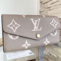 【未使用・保管品】ポルトフォイユ・サラ NM長財布　アンプラントレザー　ヴィトン