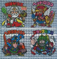 【中古】ビックリマンシール 開運ゼウス/ヘラクライスト/ヘッドロココ/ブラックゼウス